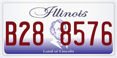 IL license plate B288576