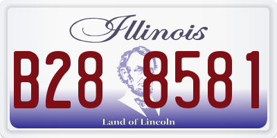 IL license plate B288581