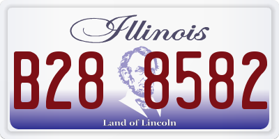 IL license plate B288582