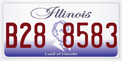 IL license plate B288583