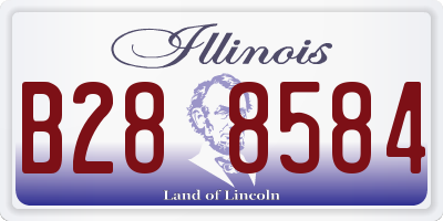 IL license plate B288584