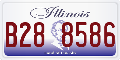 IL license plate B288586