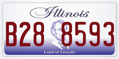 IL license plate B288593
