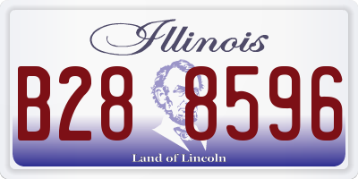IL license plate B288596