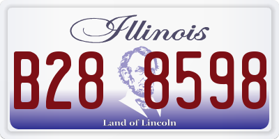 IL license plate B288598