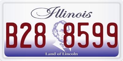 IL license plate B288599