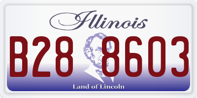 IL license plate B288603