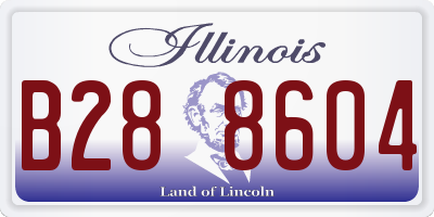 IL license plate B288604