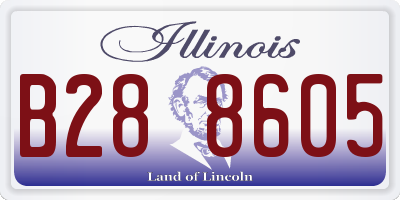 IL license plate B288605