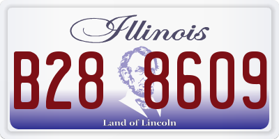 IL license plate B288609
