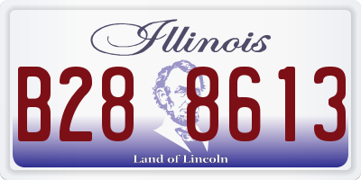 IL license plate B288613