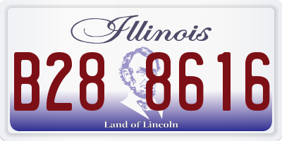 IL license plate B288616
