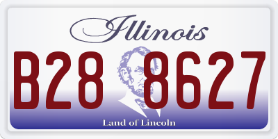 IL license plate B288627