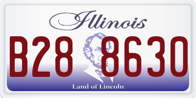 IL license plate B288630