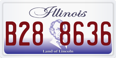 IL license plate B288636