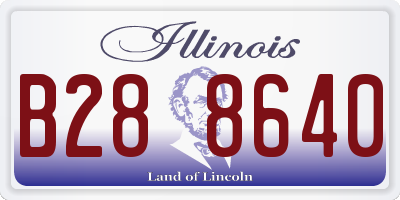 IL license plate B288640