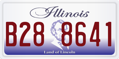 IL license plate B288641