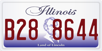 IL license plate B288644