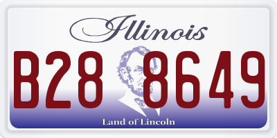 IL license plate B288649
