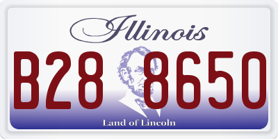 IL license plate B288650