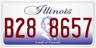 IL license plate B288657