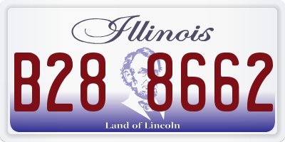 IL license plate B288662