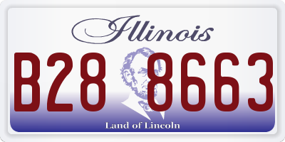 IL license plate B288663