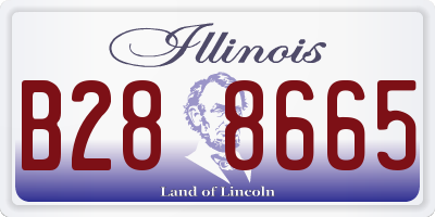 IL license plate B288665