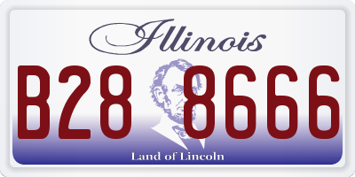 IL license plate B288666