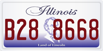 IL license plate B288668