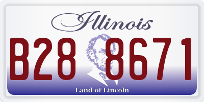IL license plate B288671