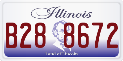 IL license plate B288672