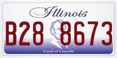 IL license plate B288673
