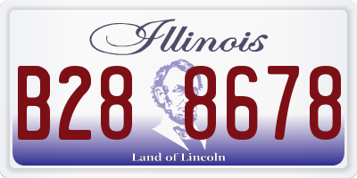 IL license plate B288678