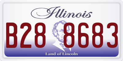 IL license plate B288683