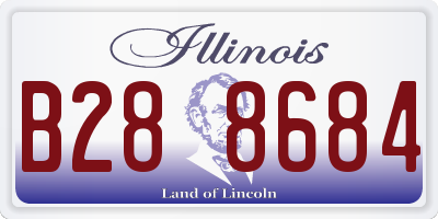 IL license plate B288684