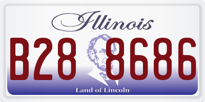 IL license plate B288686