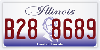 IL license plate B288689