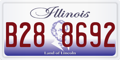 IL license plate B288692