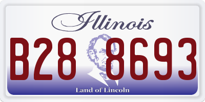 IL license plate B288693
