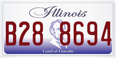 IL license plate B288694