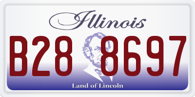 IL license plate B288697