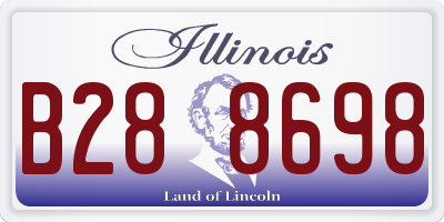 IL license plate B288698