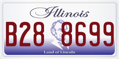 IL license plate B288699