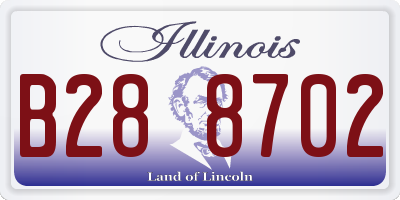 IL license plate B288702