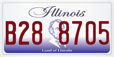 IL license plate B288705