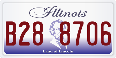 IL license plate B288706