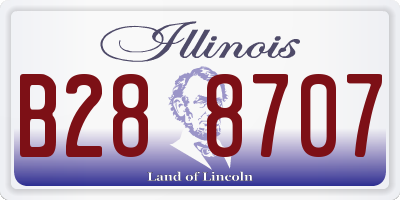 IL license plate B288707