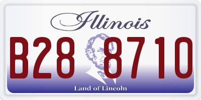 IL license plate B288710