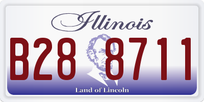 IL license plate B288711